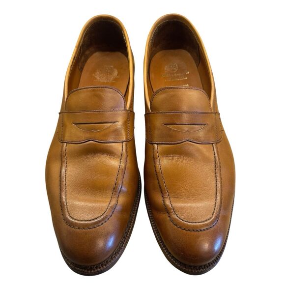 Allen Edmonds Lake Forest Men\'s 10.5 Dress Loafer Walnut Leather Slip On Shoe main image 8